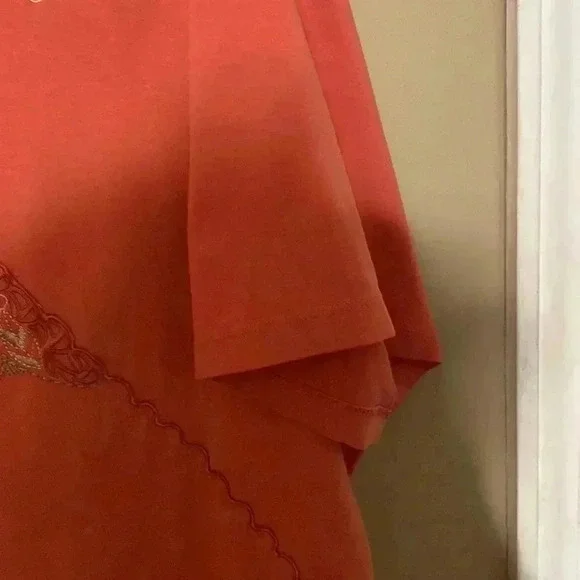 Alfred Dunner Woman 3X Pullover Short Sleeve Blouse with Floral Embordered - Picture 5 of 6